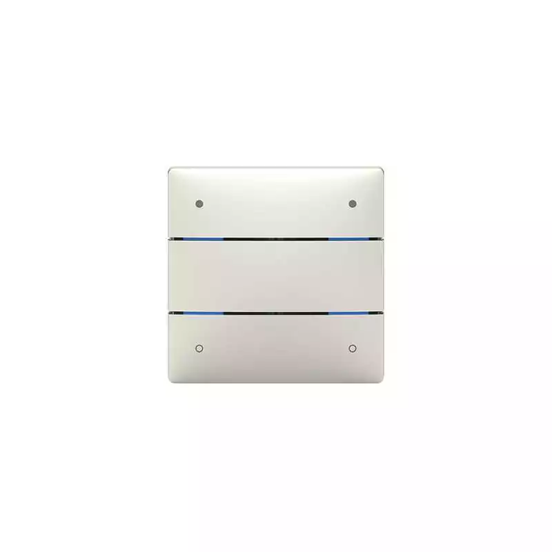 Senzor KNX buton LUXORliving cu 4 butoane și 4 LED-uri de stare, senzor temp integrat