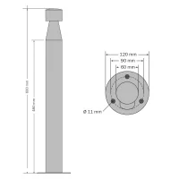 Lampa exterior pentru alei si treceri DOT-SPOT