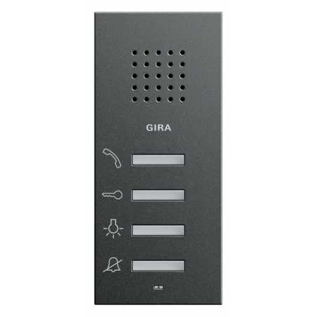 Gira 125028 ,Stație interfon pentru interior montatare aparentâ System 55 antracit
