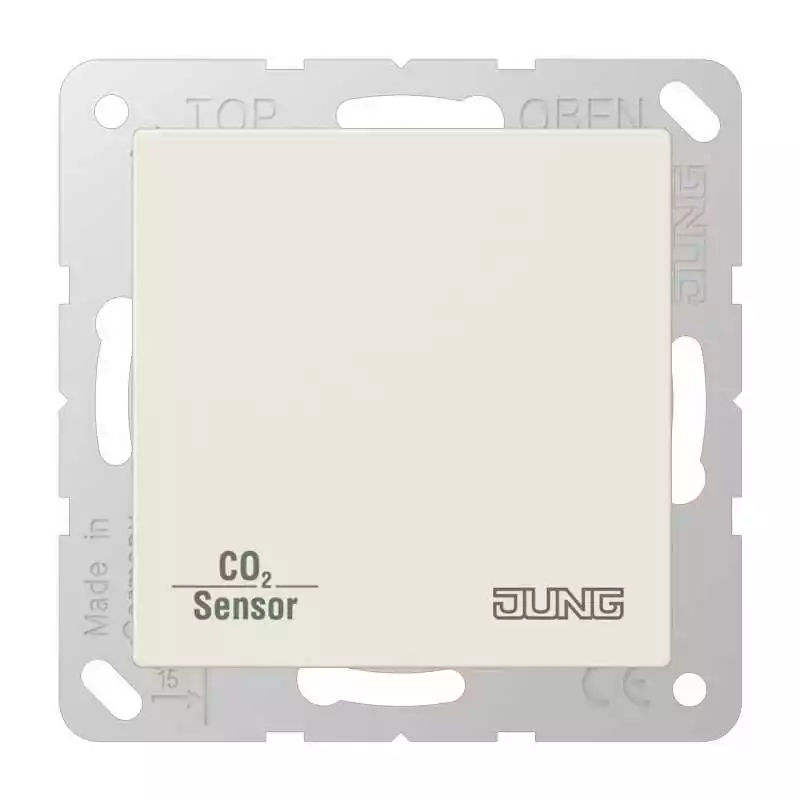 Jung CO2A2178,Senzor KNX CO2 cu senzor de umiditate și regulator de temperatură a camerei,alb