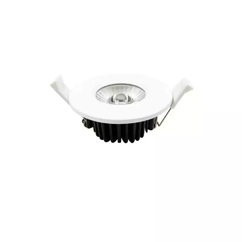 LEDxOn LED încastrat EDOS plat 90mm alb cald 6W IP44 520lm alb ,dimmabil