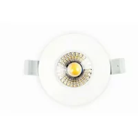 LEDxOn LED încastrat EDOS plat 90mm alb cald 6W IP44 520lm alb ,dimmabil