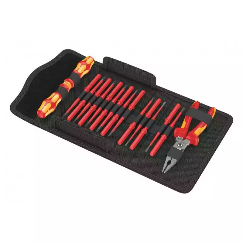 Set șurubelnițe electrician izolate 17 bucăți VDE extra slim compact , WERA 0520879