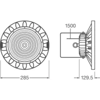 Lampă pentru hale, garaje si depozite 95W , Ledvance HIGH BAY Gen 2 , 6500K , IP65