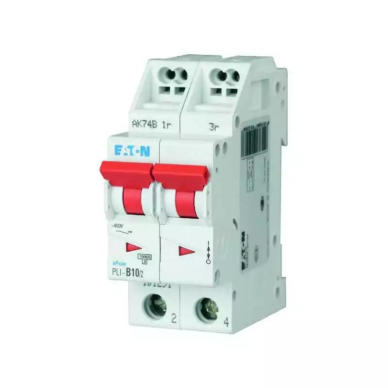 Disjunctor (siguranță automată) bipolar cu cleme rapide QUICK-CONNECT , Eaton 101305 , car. D , 10A ,10kA