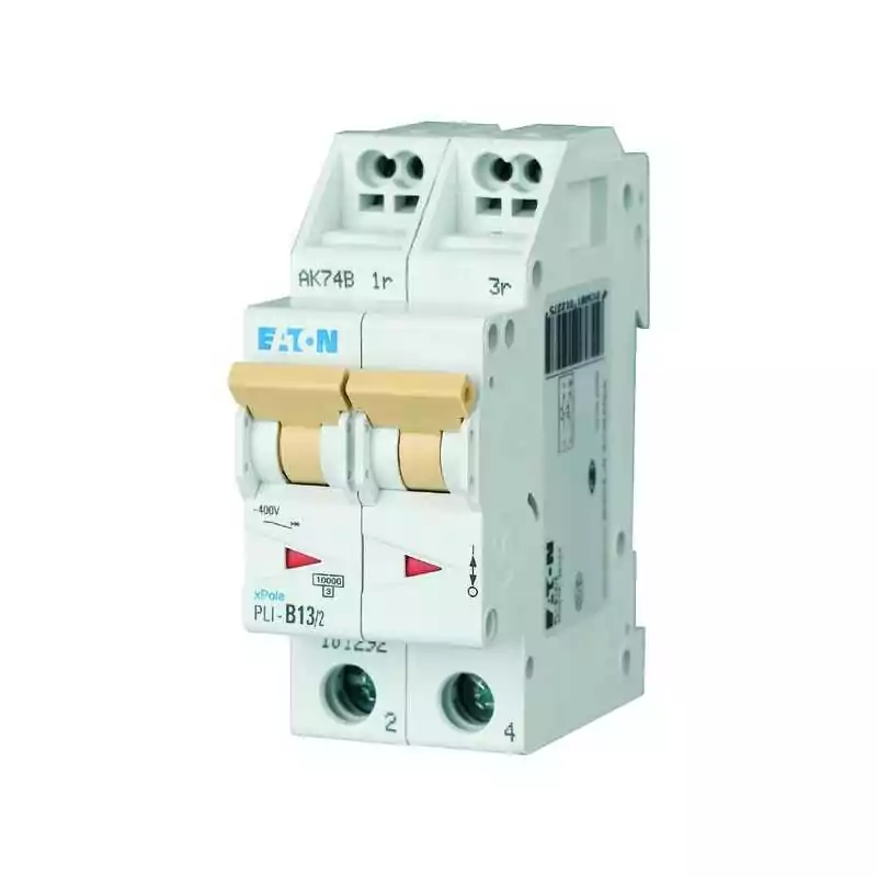 Disjunctor (siguranță automată) bipolar cu cleme rapide QUICK-CONNECT , Eaton 101306 , car. D , 13A ,10kA