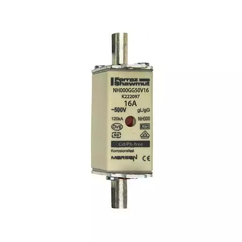 Siguranță tip MPR marime NH000 gG 16A , AC500V cu indicator combinat defect