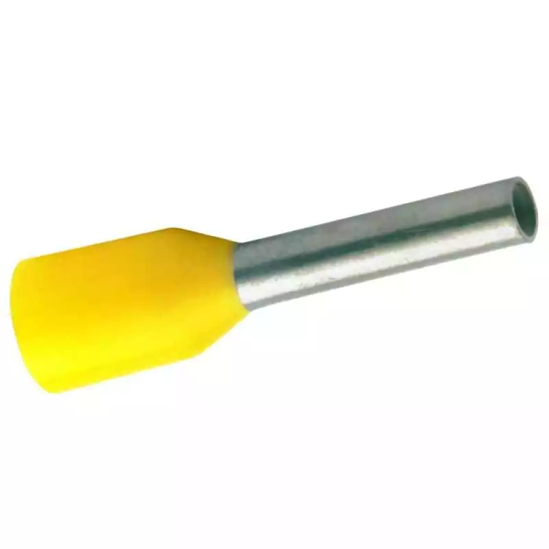 Pini / Ferule izolate secțiune 25 mm² din cupru galvanizat electrolitic - Pachet Max 500buc.