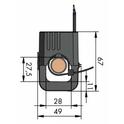 Transformator de curent WAGO 855-4105/250-101 pentru montaj ulterior 250A / 5A 0.5m lungime conductor