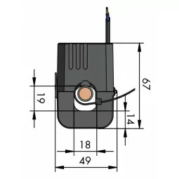 Transformator de curent WAGO 855-4005/200-101 pentru montaj ulterior 200A / 5A 0.5m lungime conductor