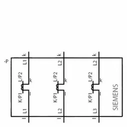 Transformator de curent trifazat 60A/5 , Siemens 7KT1200 AC3x60/5A