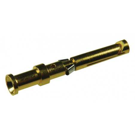 Pin sertizare bucșă, aliaj de cupru placat cu aur, secțiunea : 1 mm², Harting 09150006222