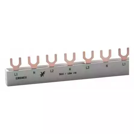 Bus bar 4 poli 12 pozitii cu N pentru 6 RCBO ,Doepke 120A EURO VARIO