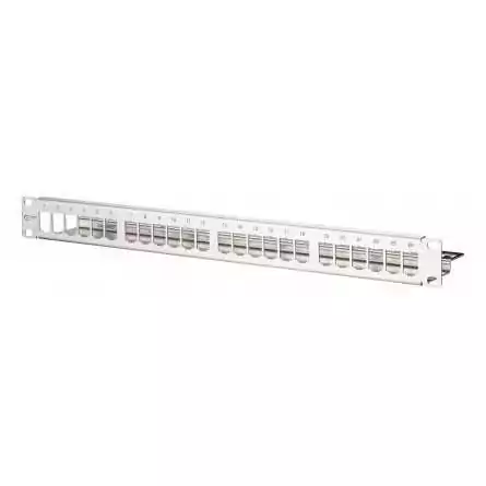 Patchpanel suport module RJ45 de 19 inchi 1U 24 porturi din oțel inoxidabil neechipat