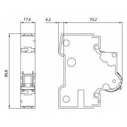 Disjunctor Siemens 5SY6113-6 B13A , 13A , 6kA ,1pol ,caract. B