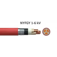 Cablu din Cupru Medie Tensiune NYFGY 1 - 6kV